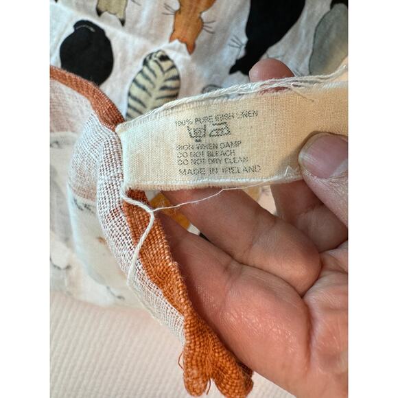 Vintage Ulster Weavers "Cats in Waiting" Tea‎ Towel 100% Linen Ireland - Picture 4 of 5